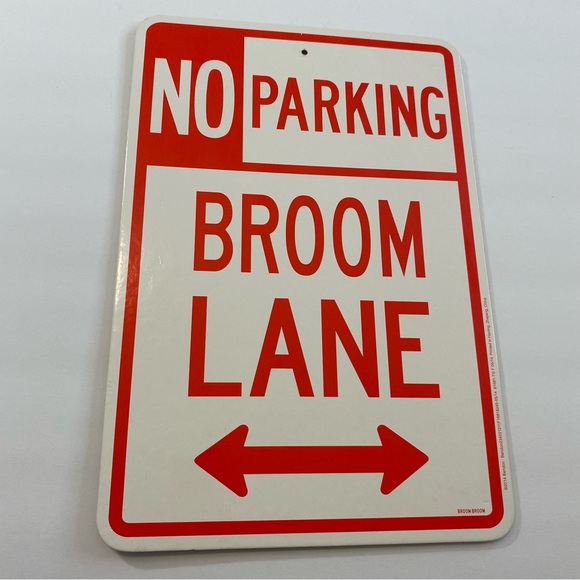 Witch parking halloween decor wall sign holiday - Picture 2 of 5